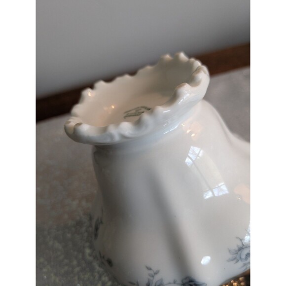 Johann Haviland Bavaria Creamer Germany Fine China Blue Garland Floral Pitcher - Picture 8 of 12